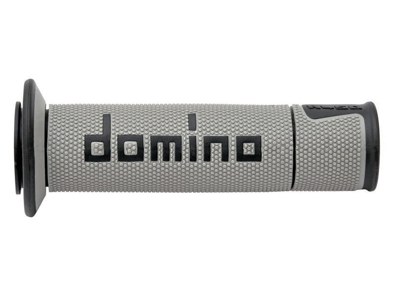 Domino Racing 58-2308 A45041C4052B7-0 A450 ROAD RACING GRIPS GREY/BLACK PAIR