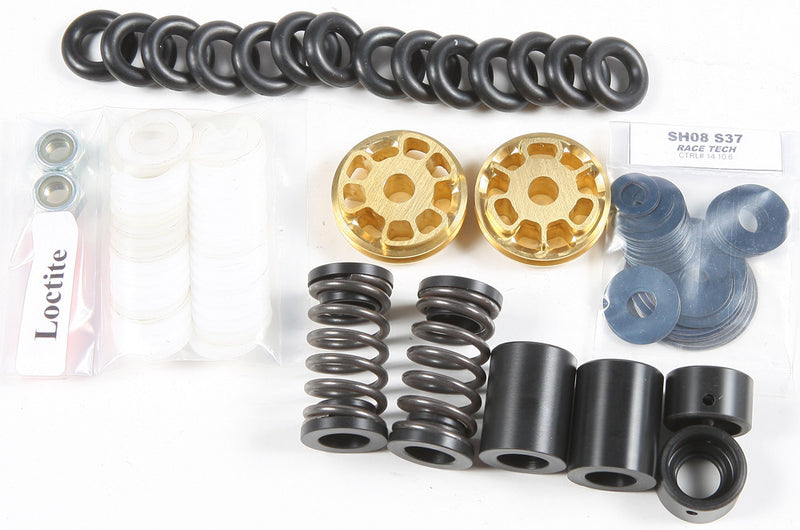 Race Tech Gold Fork Valve Kit - FMGV S3701C For Honda CBR600RR 2013-2014 | Suzuki 600 / 750 2011-2013 | Kawasaki Ninja 2009-2012
