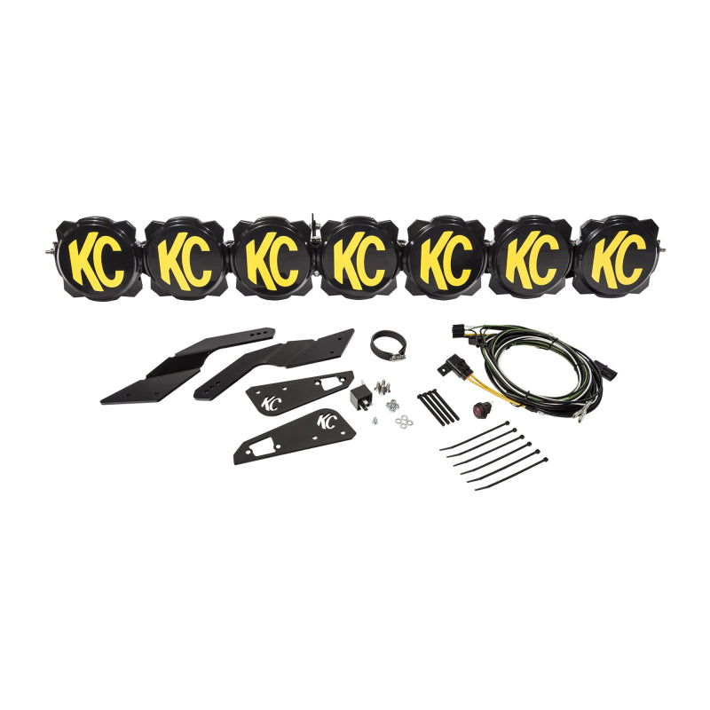 KC HiLiTES 91334 Can-am X3 45in. Pro6 Gravity LED 7-Light 140w Combo Beam Overhead Light Bar System - Photo - lifestyle view