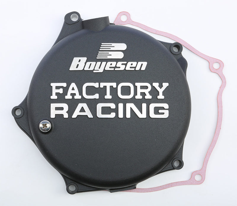 Boyesen Factory Racing Clutch Cover Black - CC-17B For Kawasaki KX 250 2004-2008 | Suzuki RMZ 250 2004-2006