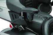 Kuryakyn 8700 Passenger Armrest 14-Up Touring & Tri Glide Black - User 1