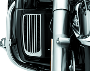 Kuryakyn 7681 Radiator Grills For Twin Cooled Models Chrome & Black (pair) - User 1