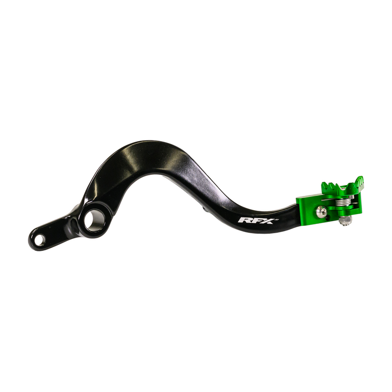 Rfx Rear Brake Pedal Green Folding-TIP - FXRB 20100 99GN Kawasaki KX 250 2005-2020