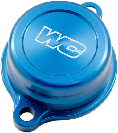 Works OIL Filter Cover Blue - 27-146 Yamaha YZ 450 / WR 450 2023-2024