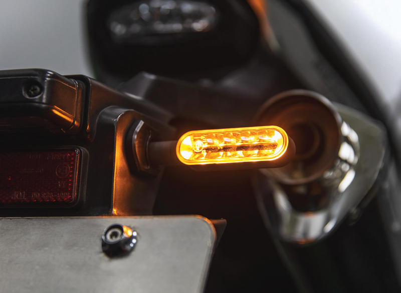 Koso North America 27-5968 HE049101 CYCLONE LED TURN SIGNALS SEQUENTIAL BLACK PAIR