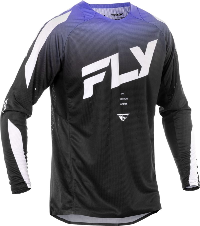Fly Racing 378-120M 378-120M EVOLUTION DST JERSEY BLACK/WHITE/PURPLE MD