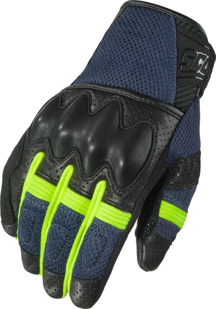 Scorpion Exo 75-5824M G68-964 COOL HAND PRO GLOVES DARK BLUE/HI-VIZ MD