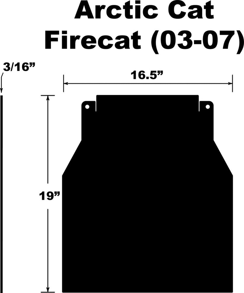 Pdp Snowflap Arctic CAT Firecat Sabercat - SF-FCAT037PB Arctic Cat Snowmobiles 2003-2005