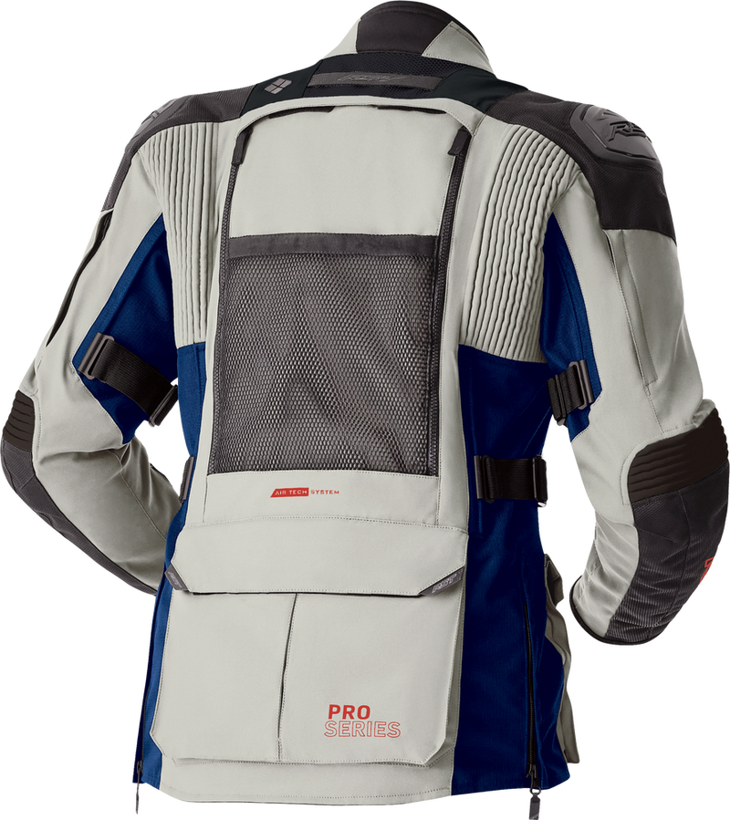 Rst 556-3599240 103599SIL-40 PS ADVENTURE D3O JACKET SILVER/BLUE TEXTILE SM