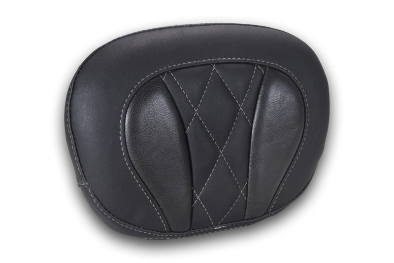 Mustang Motorcycle 88450GM Mustang Deluxe Diamond Touring Sissy Bar Pad Black W/gun Metal Gray Thread - User 1