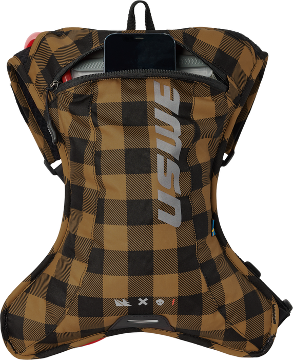 Uswe 62-5076 5202076049 OUTLANDER 2L HYDRATION PACK FLANNEL BRONZE/BLACK