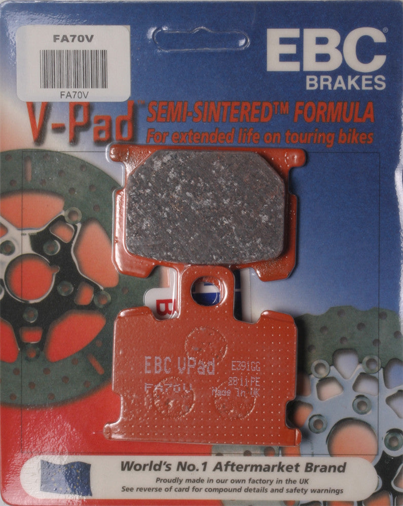 Ebc 15-70V FA70V BRAKE PADS FA70V SEMI-SINTERED V SERIES