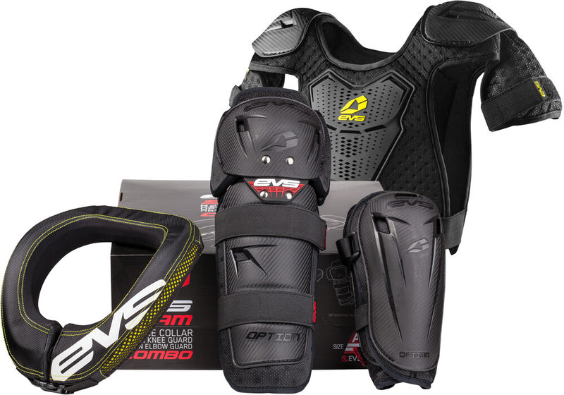 Evs Slam Combo Plus Black Mini - SLM20-BK-M