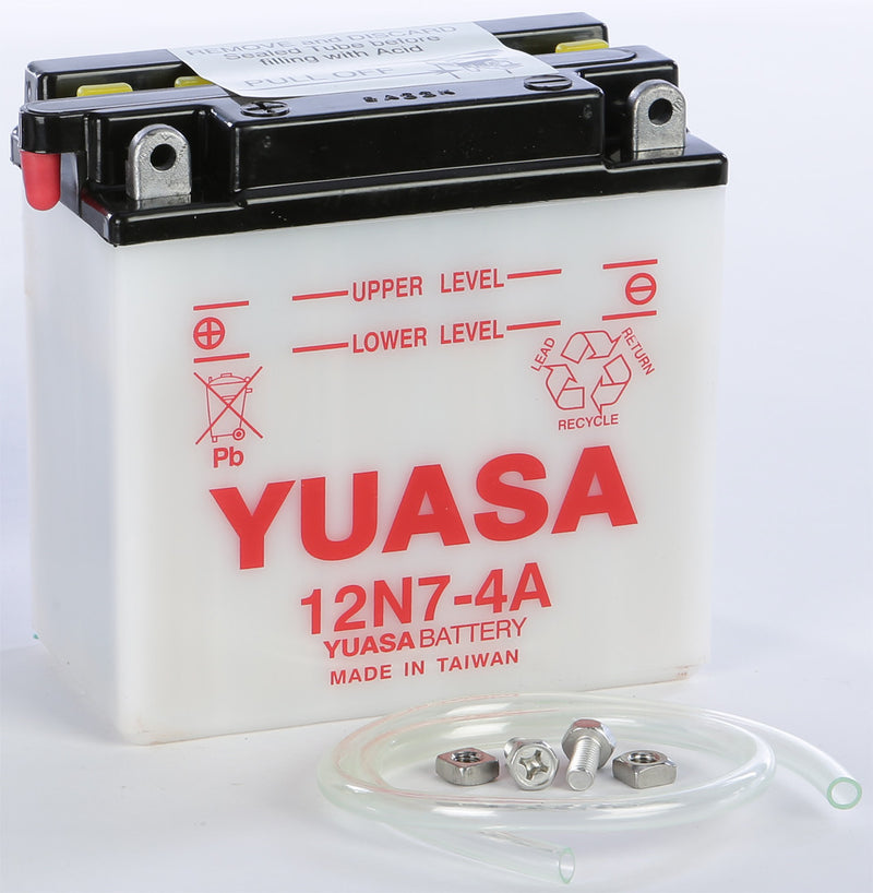 Yuasa Battery 12N7-4A Conventional - YUAM2274A Arctic Cat 580 / 580 Mountain Cat / 580 Deluxe 1995-1997