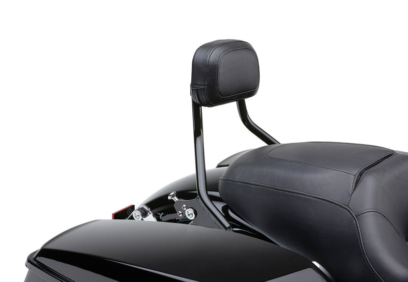 Cobra Detach Backrest Short Black FLH FLT - 602-2200B For Harley Touring 2009-2026