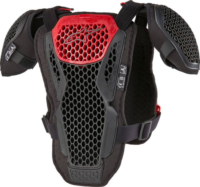 Alpinestars 482-6453S 6740424-13-S/M BIONIC ACTION YOUTH CHEST PROTECTOR BLK/RED SM/MD