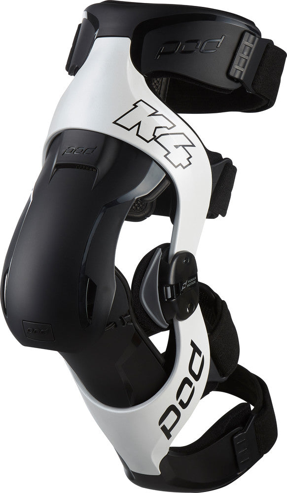Pod 664-0445M K4023-058-MD/LG K4 V2.0 KNEE BRACE (RT) WHITE/BLACK MD/LG