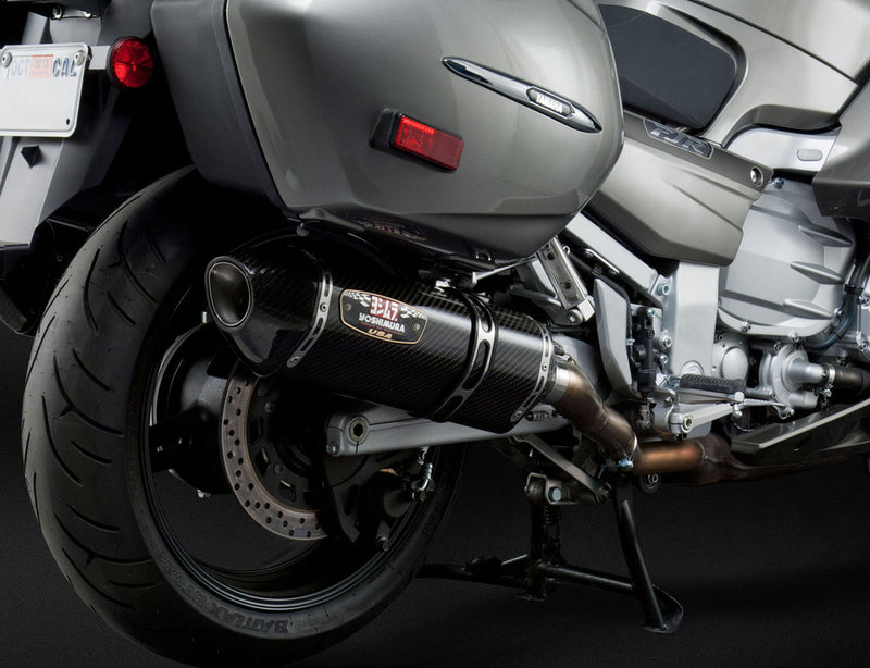 Yoshimura 960-1562 13150E0220 EXHAUST SIGNATURE R-77 SLIP-ON SS-CF-CF DUAL