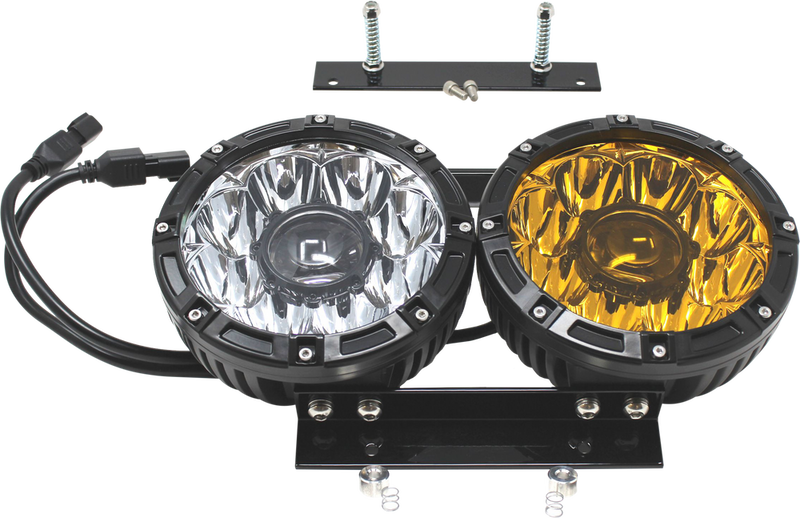 Letric Lighting Co 7" DB7 LED Headlight Kit Fltr ` - LLC-DB7-YC For Harley Road Glide 2015-2022