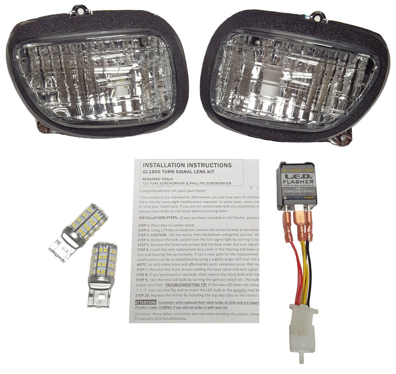 Pathfinder LED Turn Signal Kit Smoke Lens PR - G18TSK Honda Motorcycles 2001-2017