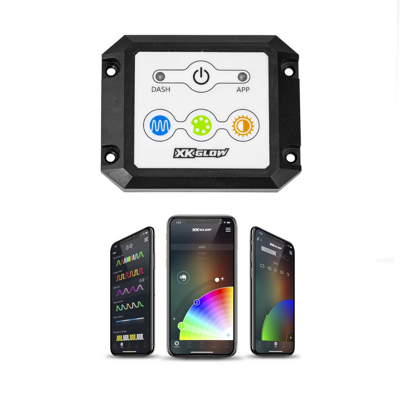 Xk Glow 653-0150 XK-WHIPC-ADV-DM 2 PC 32" WHIP WITH DUAL MODE DASH CONTROLLER
