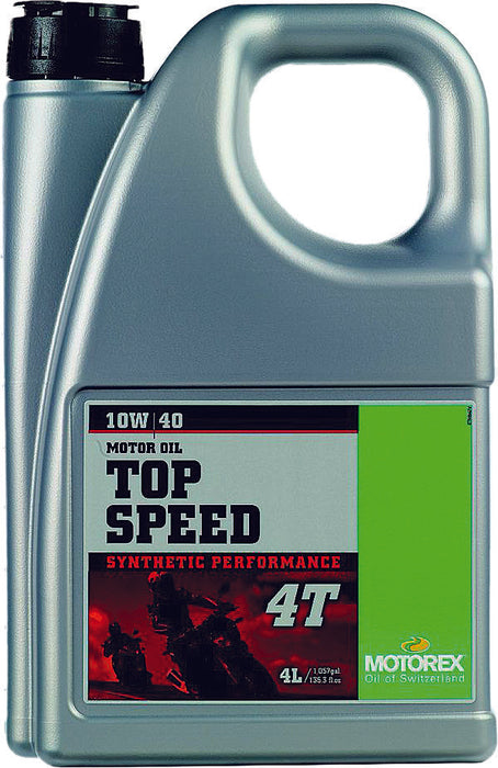 Motorex 580-0226 304973 TOP SPEED MOTOR OIL 4T 10W40 4L