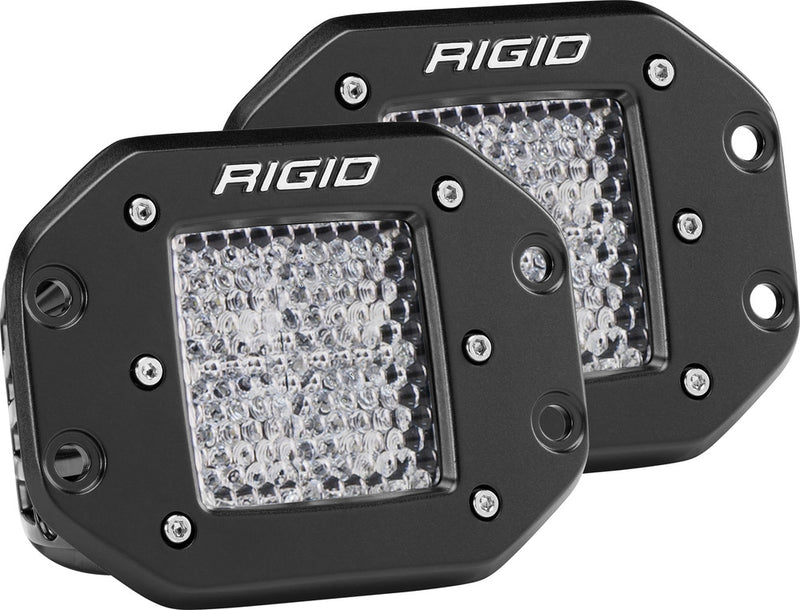 Rigid Industries 652-212513 212513 D-SERIES PRO DIFFUSED FLUSH MOUNT LIGHT PAIR
