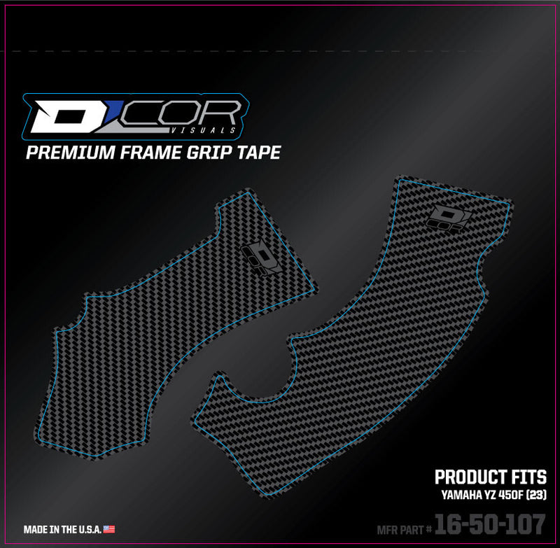 D-Cor Frame Grip Tape GRY YZ 450F - 16-50-107 Yamaha YZ 450 / YZ 250 2023-2024