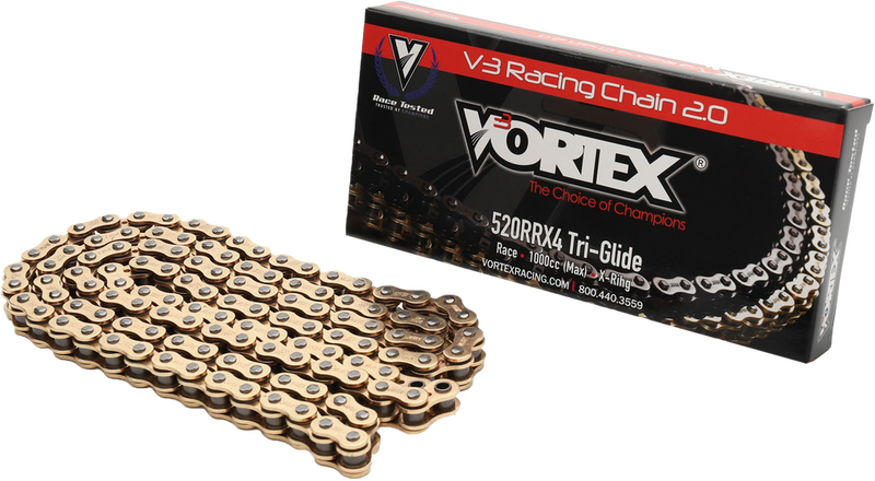 Vortex 3-G520RRX4120 G520RRX4-120 CHAIN RX4 X-RING 520-120L GOLD