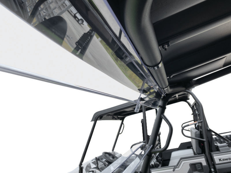 QuadBoss 375788 16-22 Kawasaki KRF800 Teryx Windbreak Folding Windshield - User 1