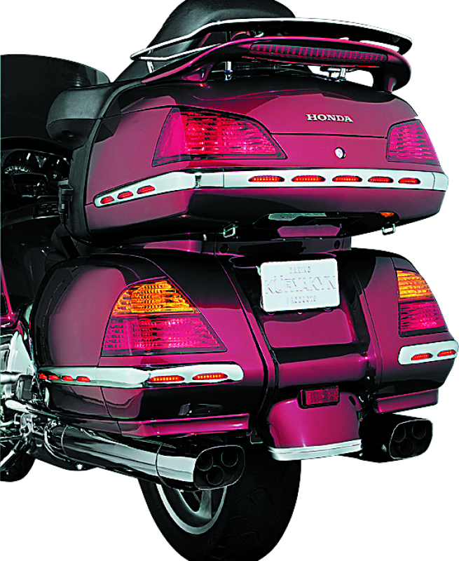 Kuryakyn 3201 L.e.d. Trunk Molding For 01-10 GL1800 Chrome Red Lens - User 1