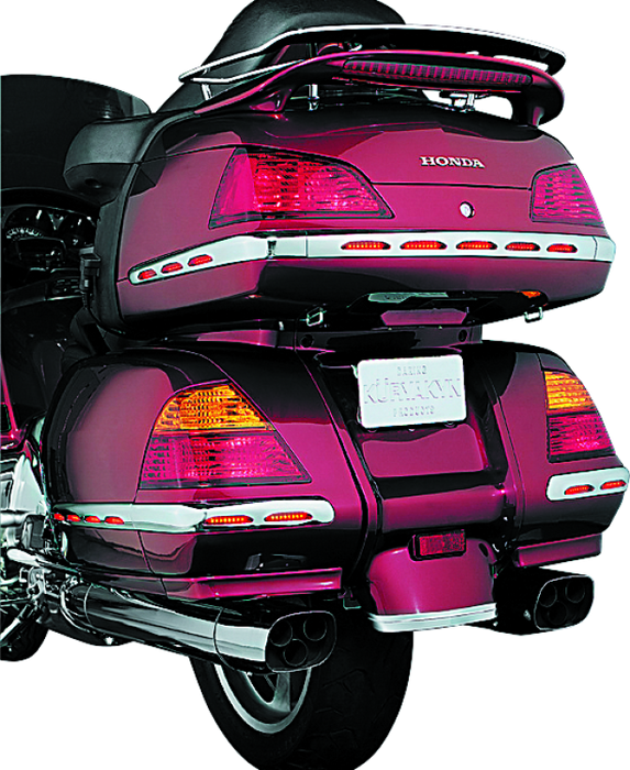 Kuryakyn 3201 L.e.d. Trunk Molding For 01-10 GL1800 Chrome Red Lens - User 1