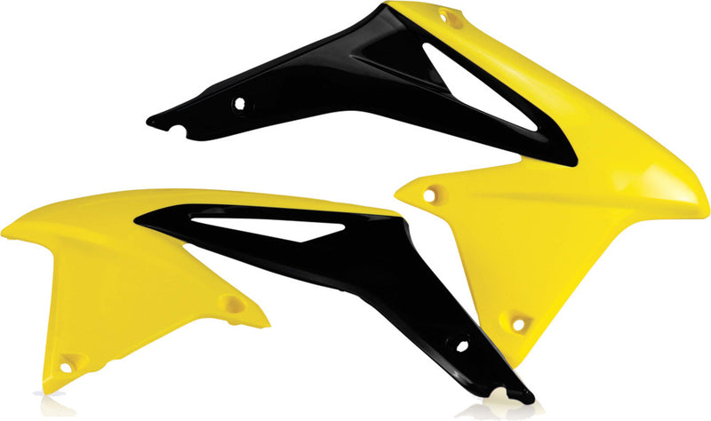 Acerbis Radiator Shrouds Yellow - 2113861017 Suzuki RMZ 450 2008-2017