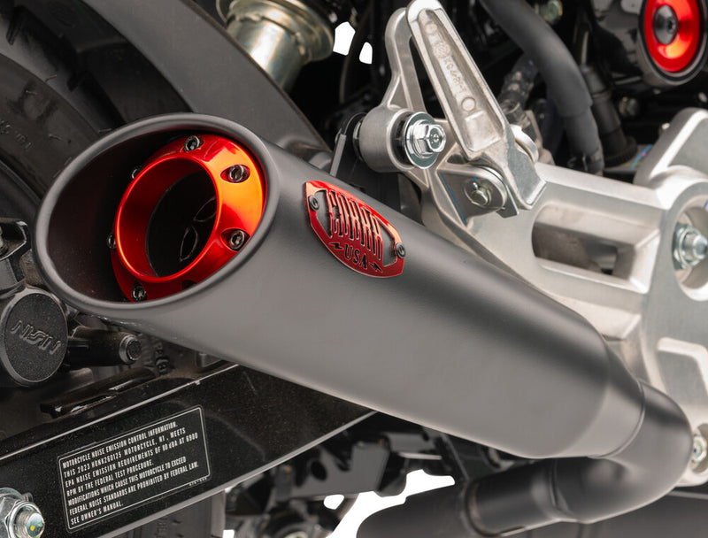 Cobra Slip ON W RED TIP Honda Grom - 1137BR Honda Grom 2022-2024
