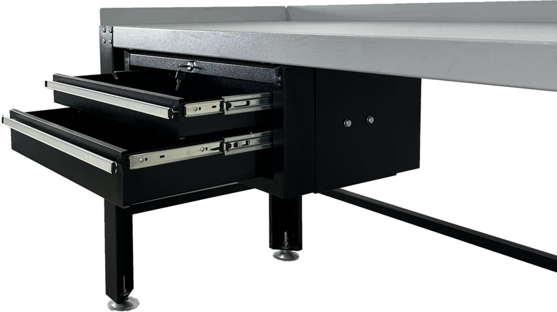 Ideal 27-1676 PWB-TC-1600-BLK PREMIUM WORK BENCH & TOOL CABINET 1 600 LBS. CAP.(XH-WB-