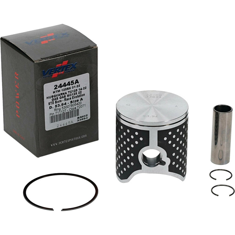 Vertex Piston Kit Cast Race Evolution 53.94/Standard KTM Husqvarna GAS - 24445A For Husqvarna TC 125 2014-2024 | KTM SX 125 2001-2024