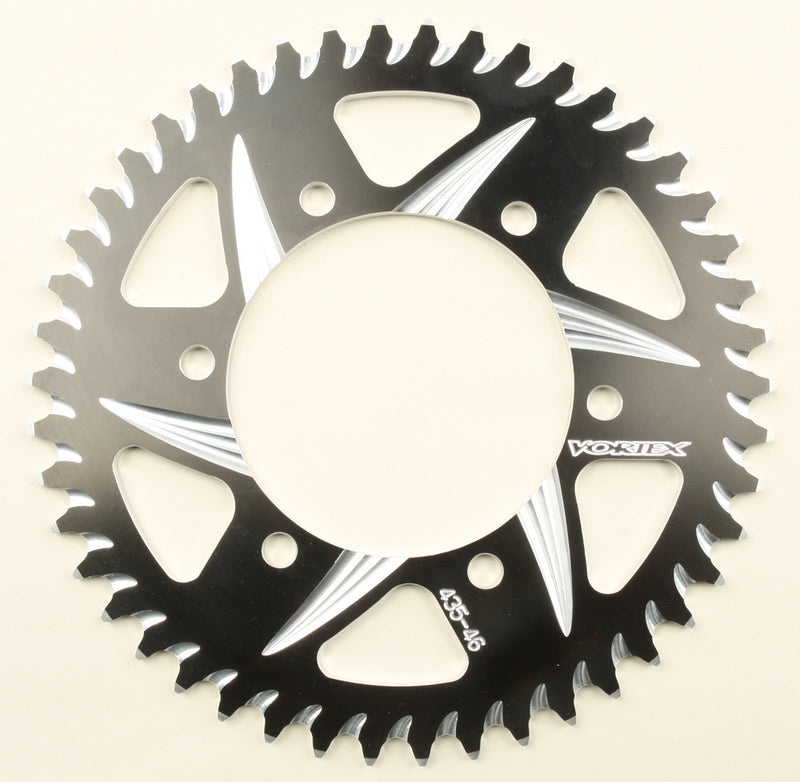 Vortex Rear CAT5 Sprocket Aluminum 46T-520 Black - 435ZK-46 Kawasaki Ninja / EX500A 1988-2013