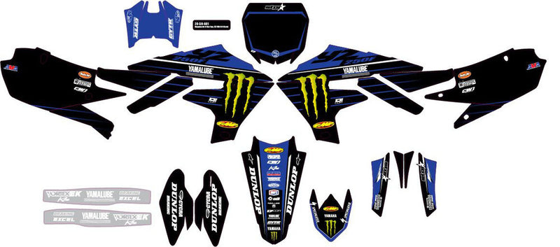 D-Cor Complete Kit 21 Star Black BAG - 20-50-401 Yamaha YZ 250 2019-2021