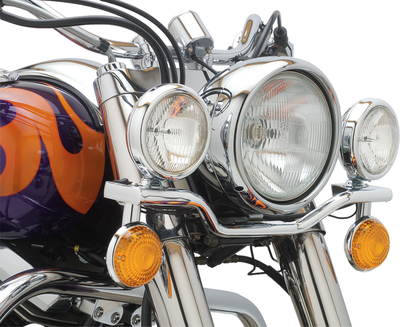 Cobra Light Bar Chrome Yamaha V Star 1100 Classic - 04-0241 Yamaha 1100 Star Classic 1999-2009