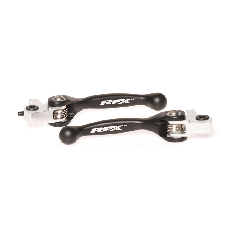 RFX Flexible Lever SET Black KTM Husqvarna GAS - FXFL 50600 55BK For KTM Dirt Bikes 2014-2025 | Husqvarna Dirt Bikes 2022-2025
