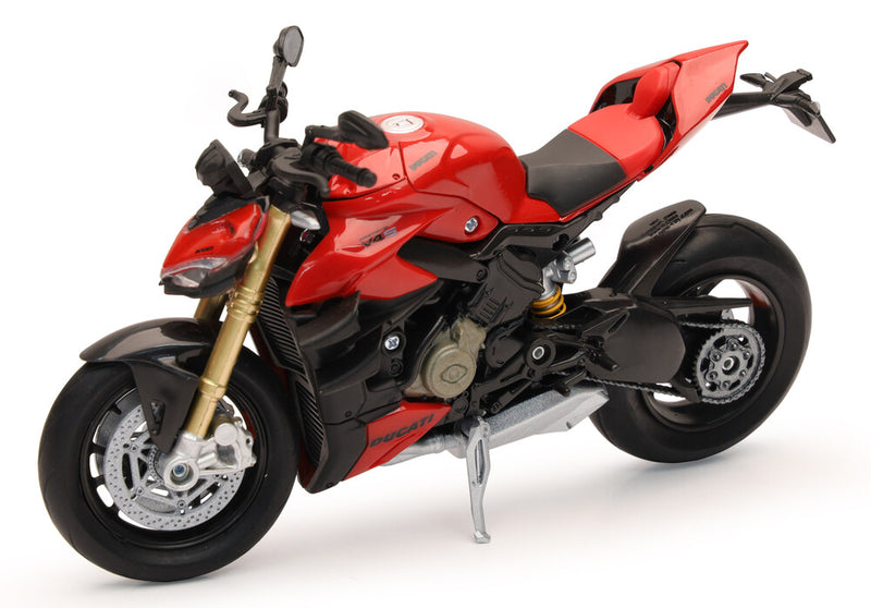 New Ray Toys 959-0203 58273 1:12 SCALE NAKED BIKE DUCATI STREET FIGHTER V4 (RED)