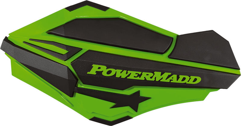 Powermadd Sentinal Handguards (green Black) - 34403 For Husaberg Dirt Bikes 1989-2014 | Beta Dirt Bikes 2008-2018