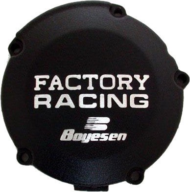 Boyesen Factory Racing Ignition Cover Black - SC-11B Kawasaki KX 125 1992-2002