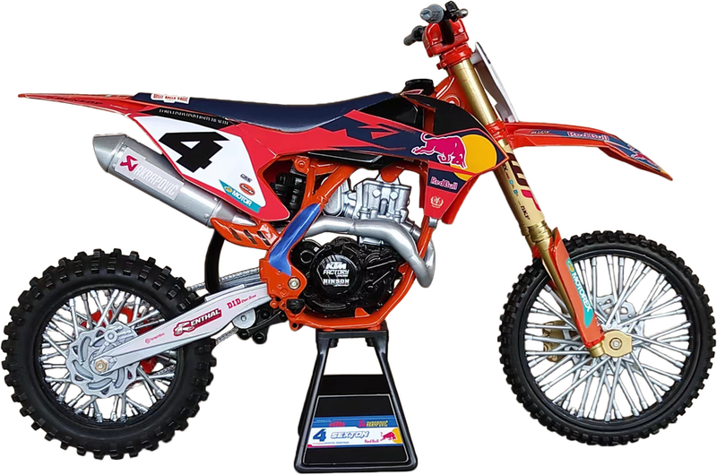 New Ray Toys 959-0186 58473 1:12 SCALE RED BULL KTM CHASE SEXTON #4