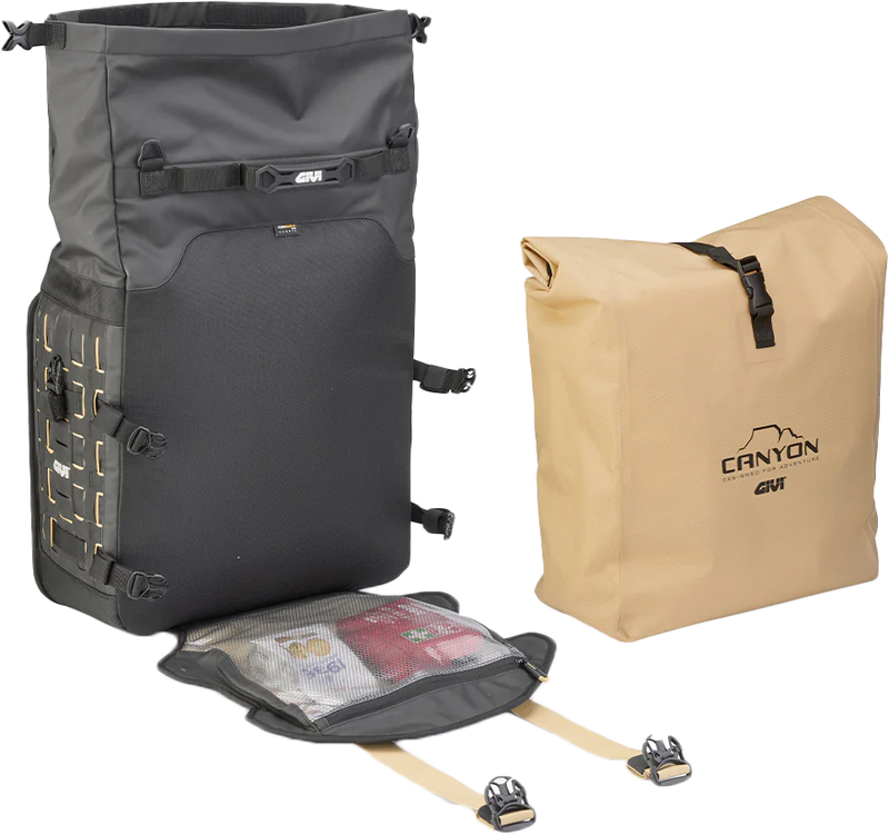 Givi 270-6722 GRT709B CANYON ADV SADDLEBAGS 35L EA BLACK