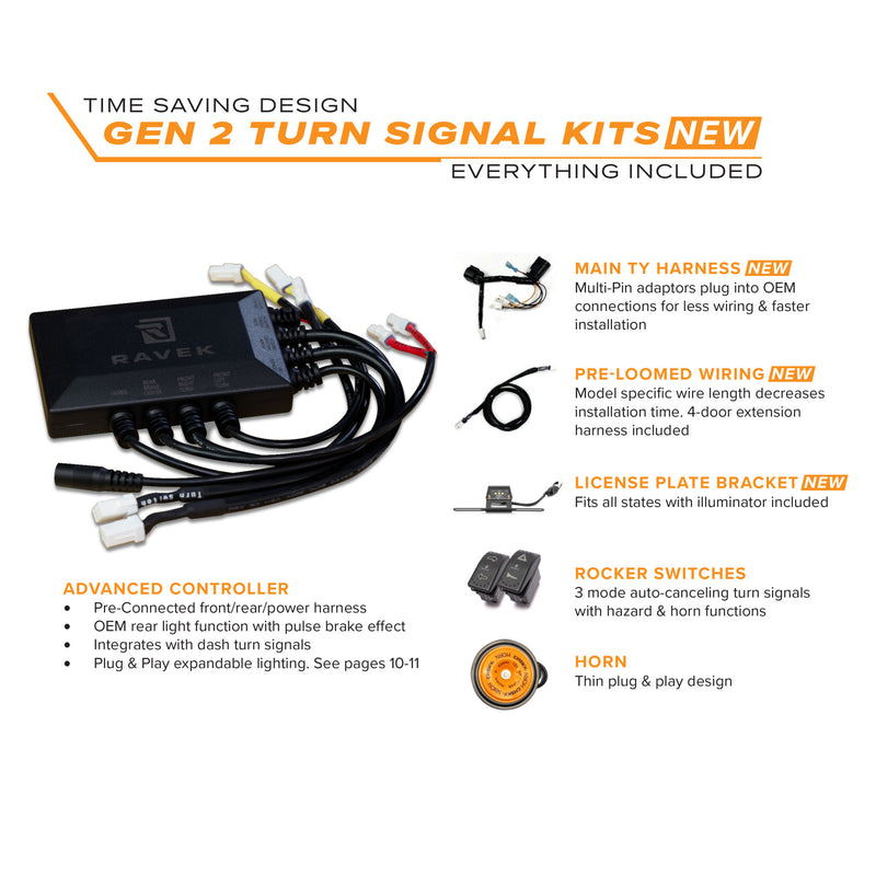 Ravek Gen 2 Turn Signal - 64-1009 Polaris Ranger 2019-2024