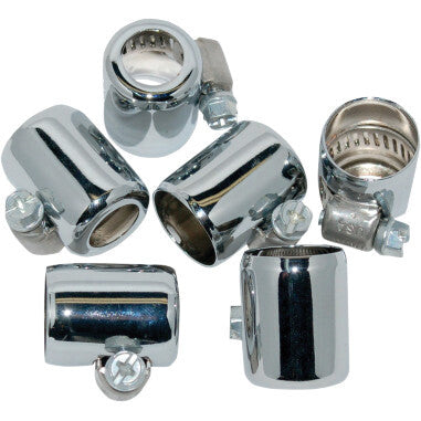 Namz Custom Cycle 850-08964 NHC-CH106 CHROME 1/4"- TO 5/16" ID HOSE CLAMPS 6-PK