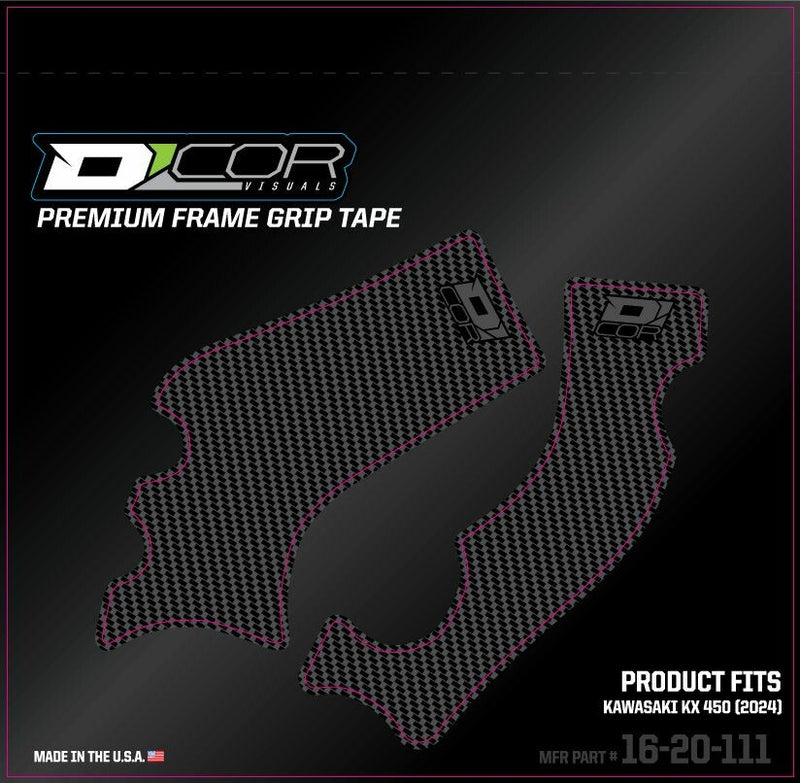 D-Cor Frame Grip Tape Grey - 16-20-111 Kawasaki KX 450 2024