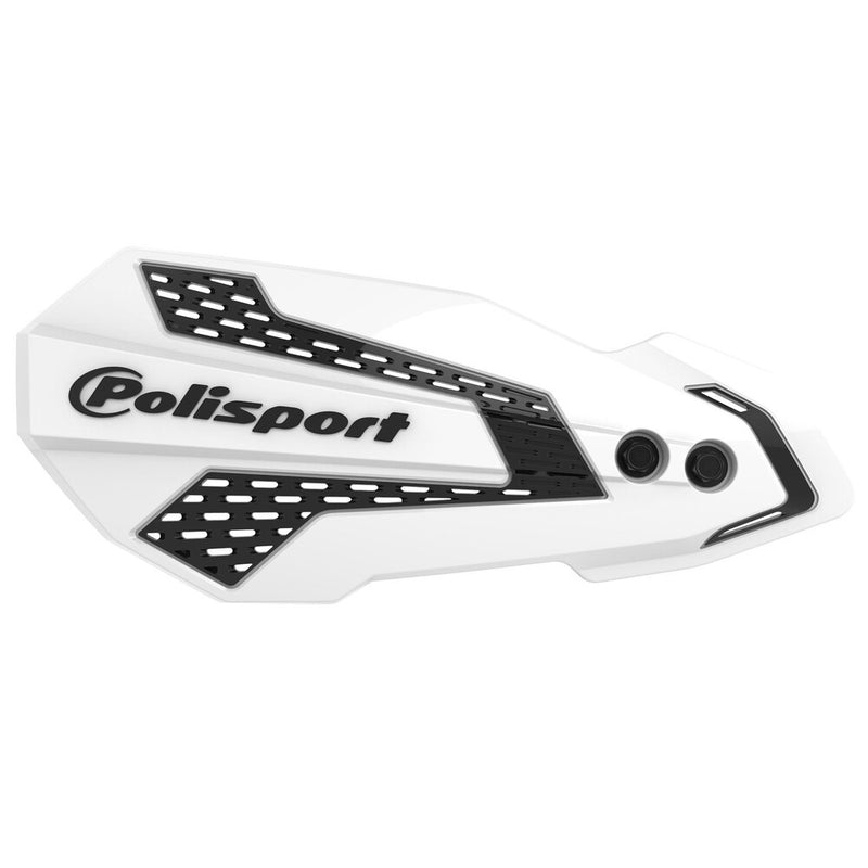 Polisport MX Flow Handguards White Black - 8308200007 For KTM Dirt Bikes 2014-2024 | Sherco Dirt Bikes 2017-2022