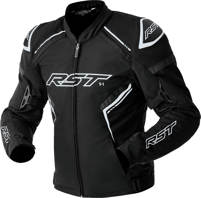 Rst 556-3614140 103614WHI-40 S1 D3O TEXTILE JACKET BLACK/WHITE SM